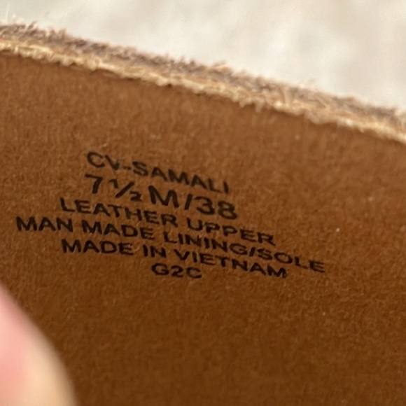 Brand New Crown Vintage Genuine Suede Slip On Round Toe Block Heeled Loafers - Picture 8 of 16